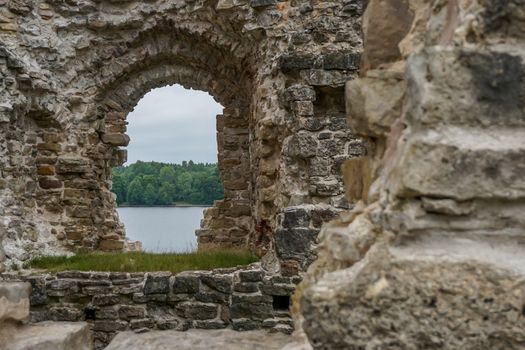 Koknese castle ruins. Latvian medieval castles. Archaeological monument of national importance. The medieval castle of Koknese was a stone castle built in the medieval castle mound in Koknese, on the bank of the Daugava. Built shortly after 1209.