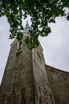 Evangelic Lutheran Church in Koknese, Latvia. Koknese Evangelical Lutheran Church was built in 1687. 