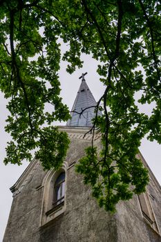 Evangelic Lutheran Church in Koknese, Latvia. Koknese Evangelical Lutheran Church was built in 1687. 