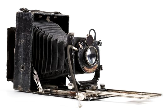 Old Black Camera isolated on white background