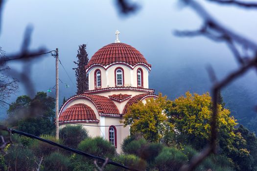 Small chapel near the Christian orthodox monastery of the Virgin Mary in Malevi, Peloponnese, Greece. It is one of the most important monasteries in the Kynouria province.