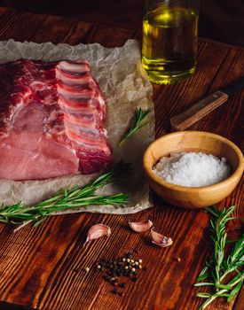 Pork Ribs with Rosemary and Other Spices.