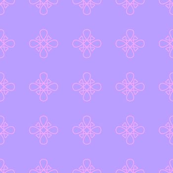 Seamless abstract vector pattern on the light violet background