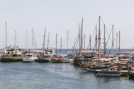 Beautiful picture with a lot of boats