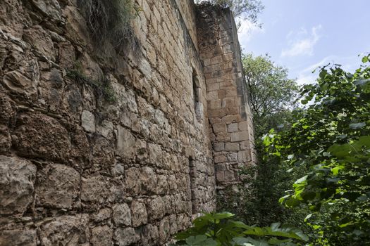 Part of a building damaged by time