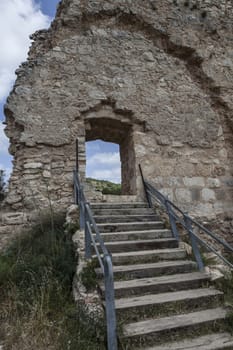 Part of a building damaged by time