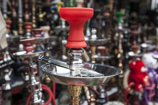 A smoking red instrument