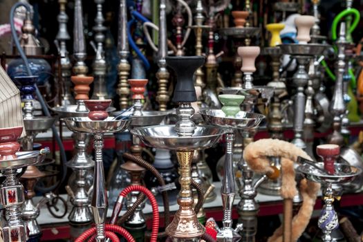 A lot of colorful smoking objects