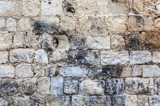 Part of a building damaged by time