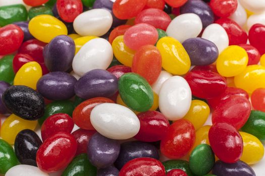A lot of colorful candies on my table