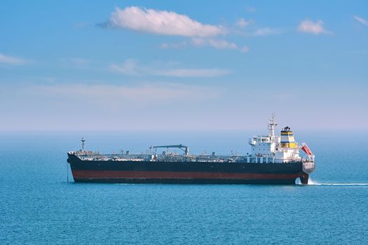 Oil, chemical tanker in the Black sea