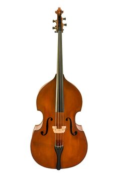 Vintage of viola isolated on white background, clipping path.