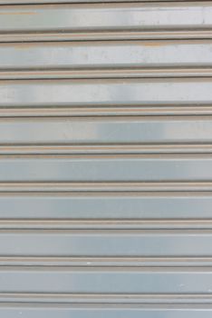 Zoom shot of Steel shutters for background.