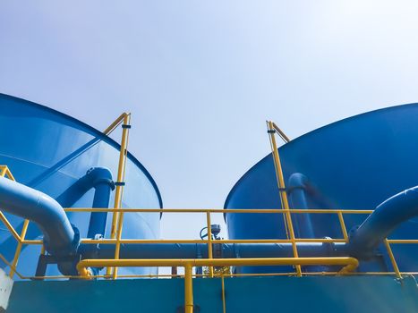 Water treatment plants of the Waterworks in Thailand.