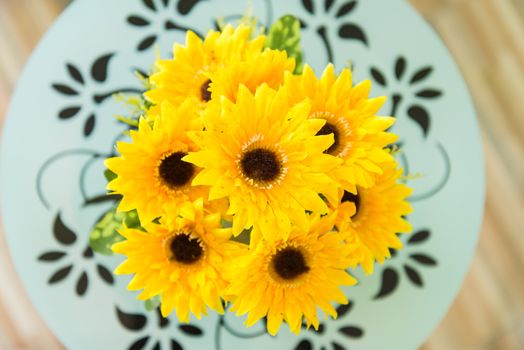 Flowers used to decorate on a table