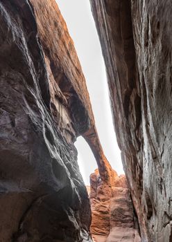 Surprise Arch in Fiery Furnace in Arches National Park, Utah