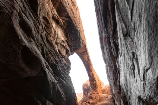 Surprise Arch in Fiery Furnace in Arches National Park, Utah