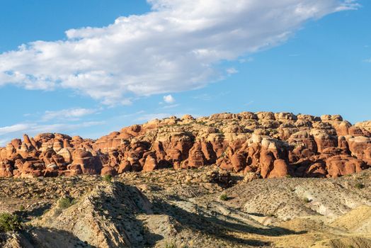 View of Fiery Furnace in Arches National Park, Utah