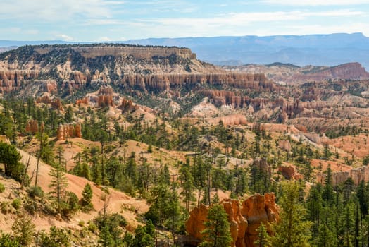 View of Bryce Amphitheater from Sunrise Point of Bryce Canyon National Park, Utah