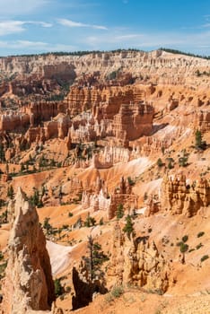 View of Bryce Amphitheater from Sunrise Point of Bryce Canyon National Park, Utah