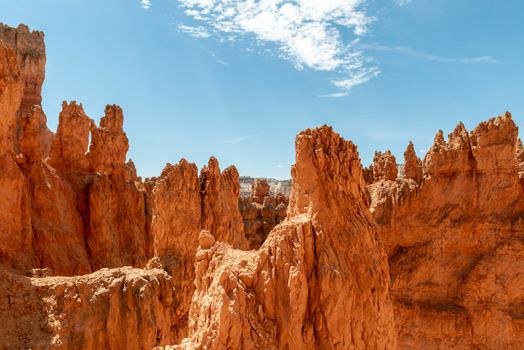 View of hoodoos from Navajo Loop in Bryce Canyon National Park, Utah