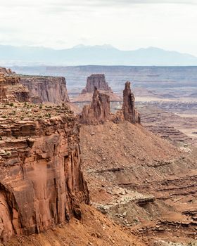 View from Mesa Arch in Canyonlands National Park, Utah