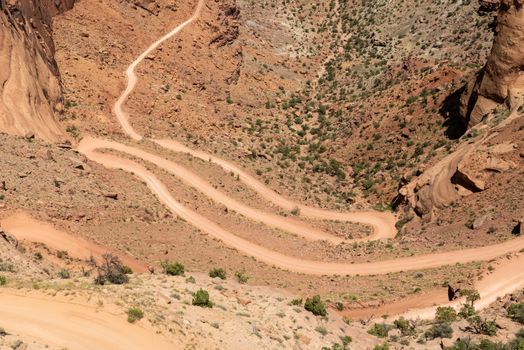 Shafer Canyon Road in Canyonlands National Park, Utah