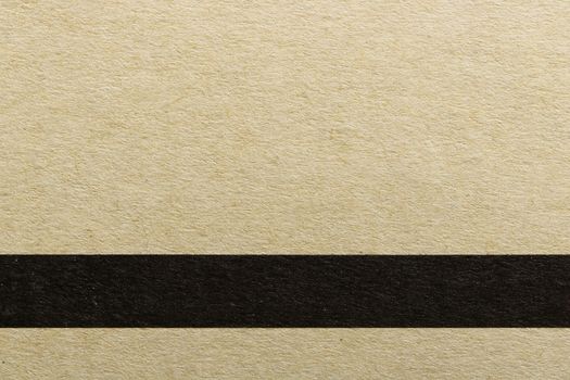 Texture of horizontal black line on brown cover paper, abstract pattern background