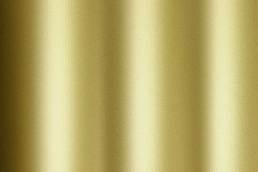 Reflection of wave corrugated gold material, texture background