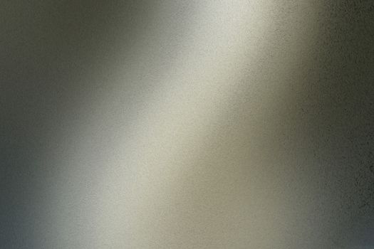 Texture of brushed dark green steel with light reflection, abstract background