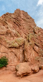 Sandstone formations along Central Garden Trail in Garden of the Gods, Colorado