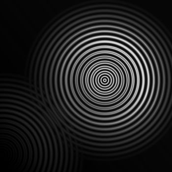 White fireworks or circle sound light effect, abstract background