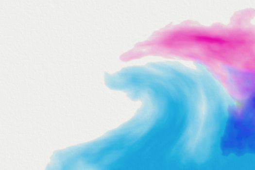 Blue wave watercolor background
