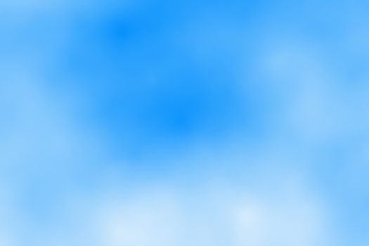 Blue sky with clouds, blurred background