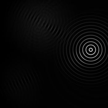 Abstract white sound effect on black background