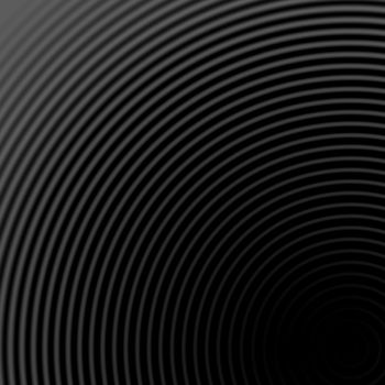 Abstract sound waves effect white color on black background