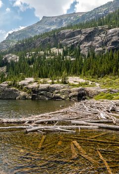 Mills Lake in Rocky Mountain National Park, Colorado