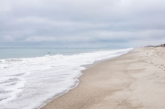 Pacific ocean coastline in Ventura County, California