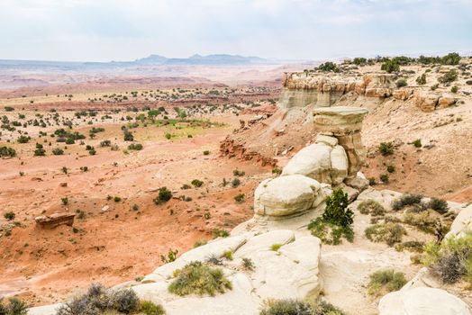 Cliffs in the San Rafael Swell in Utah off I-70