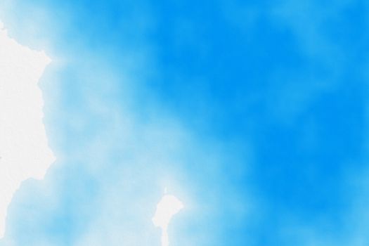 Paint watercolor sky and clouds, abstract background