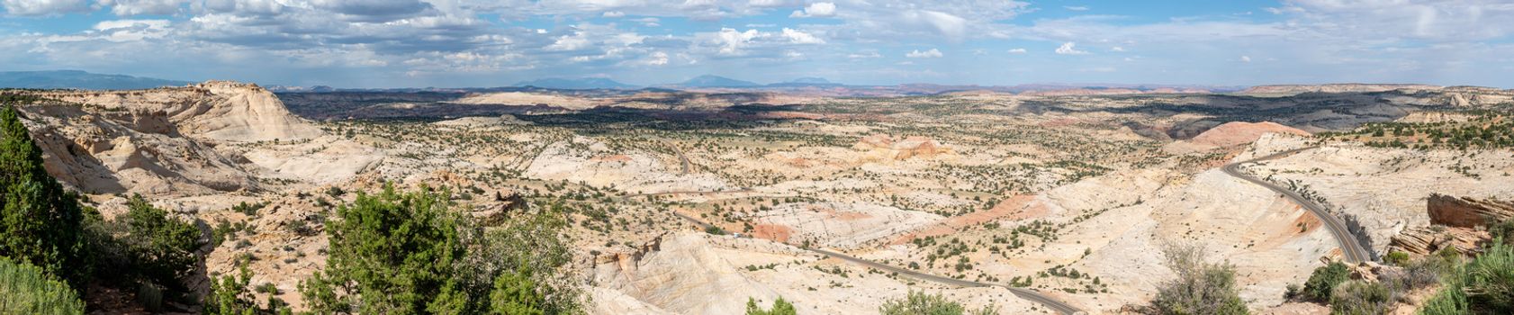 Panorama of Scenic Highway 12 in Utah