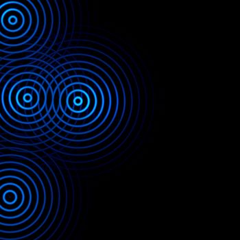 Abstract circle vortex dark blue background