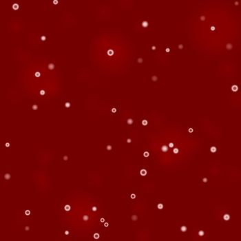 Red juice and small bubbles, abstract background