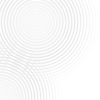 Abstract rings sound oscillating white light, circle spin soft background