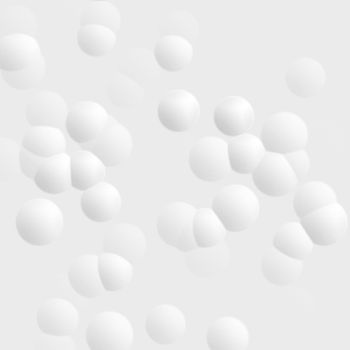 Abstract white bubble or circle pattern, soft background