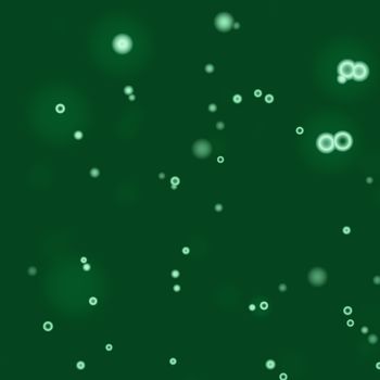 Dark green juice and small bubbles, abstract background