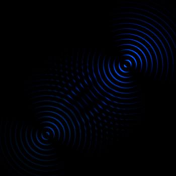 Circle sound waves oscillating dark blue, abstract background