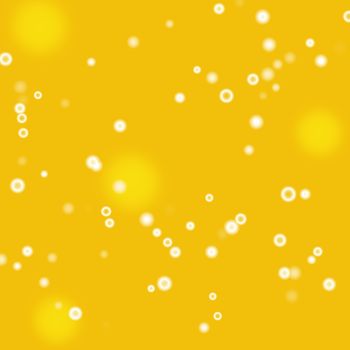 Orange juice and small bubbles, abstract background