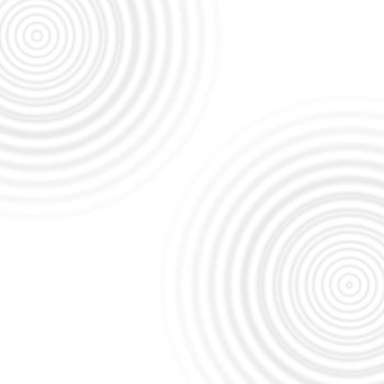 Gray water rings effect on white background