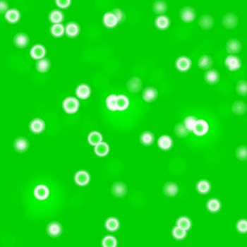 Green juice and small bubbles, abstract background